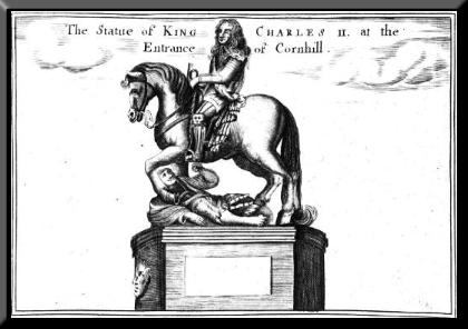 representation of King charles and Cromwell