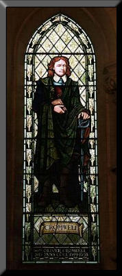 Picture of stained glass window at Emannuel United Reformed Church, Cambridge
